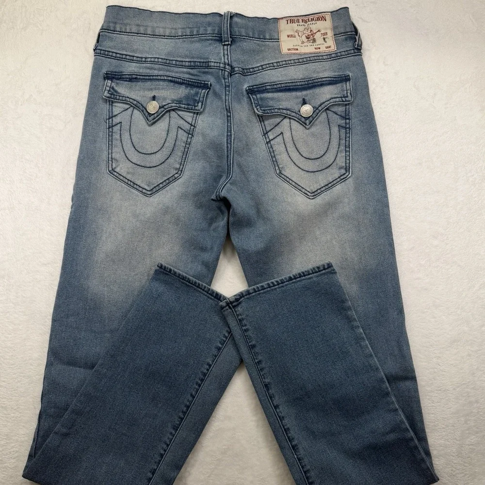 Mens Y2K True Religion Jeans Ricky Relaxed Straight 32x33 Medium Wash Chief Keef